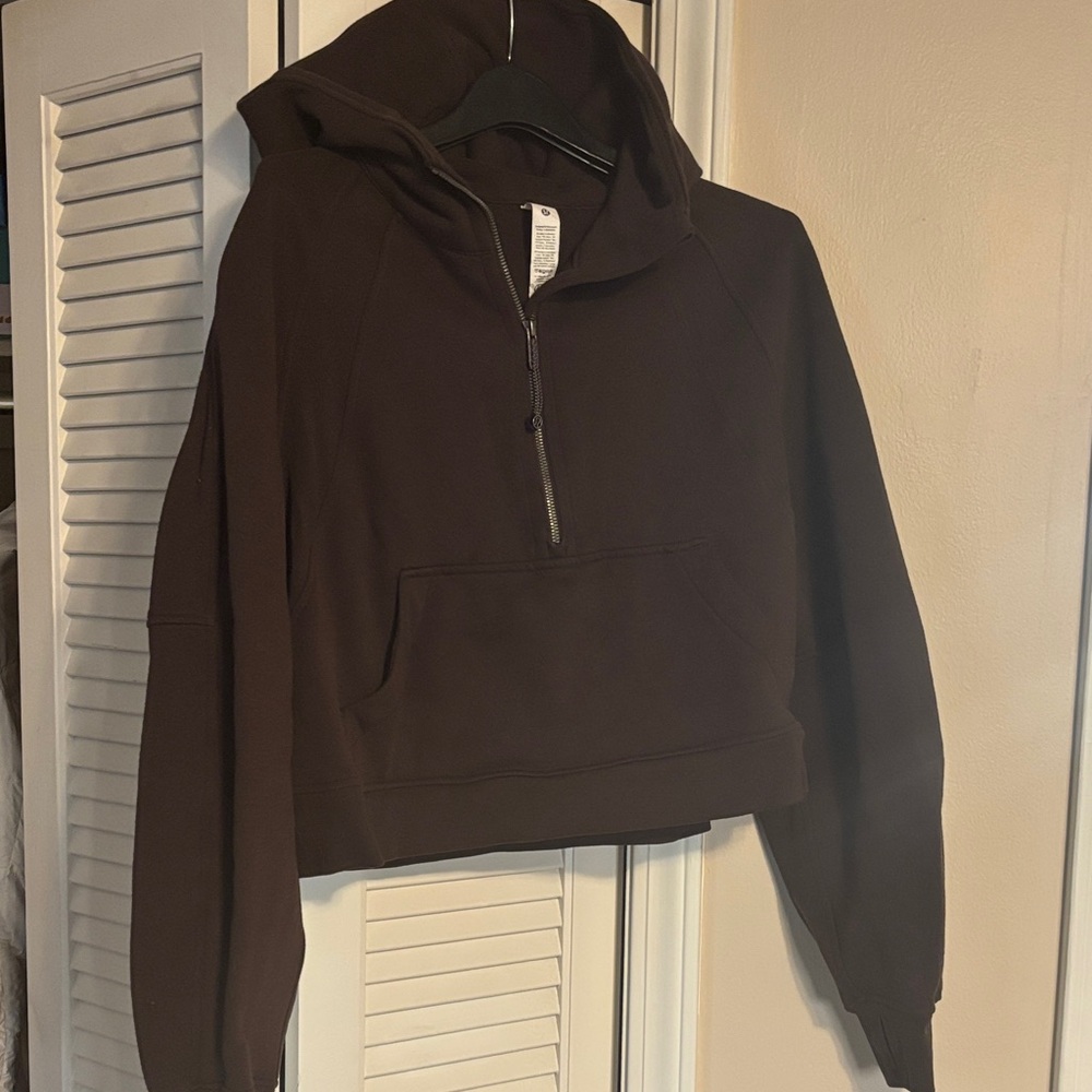 lululemon athletica Dark Brown Cowl Neck Sweater